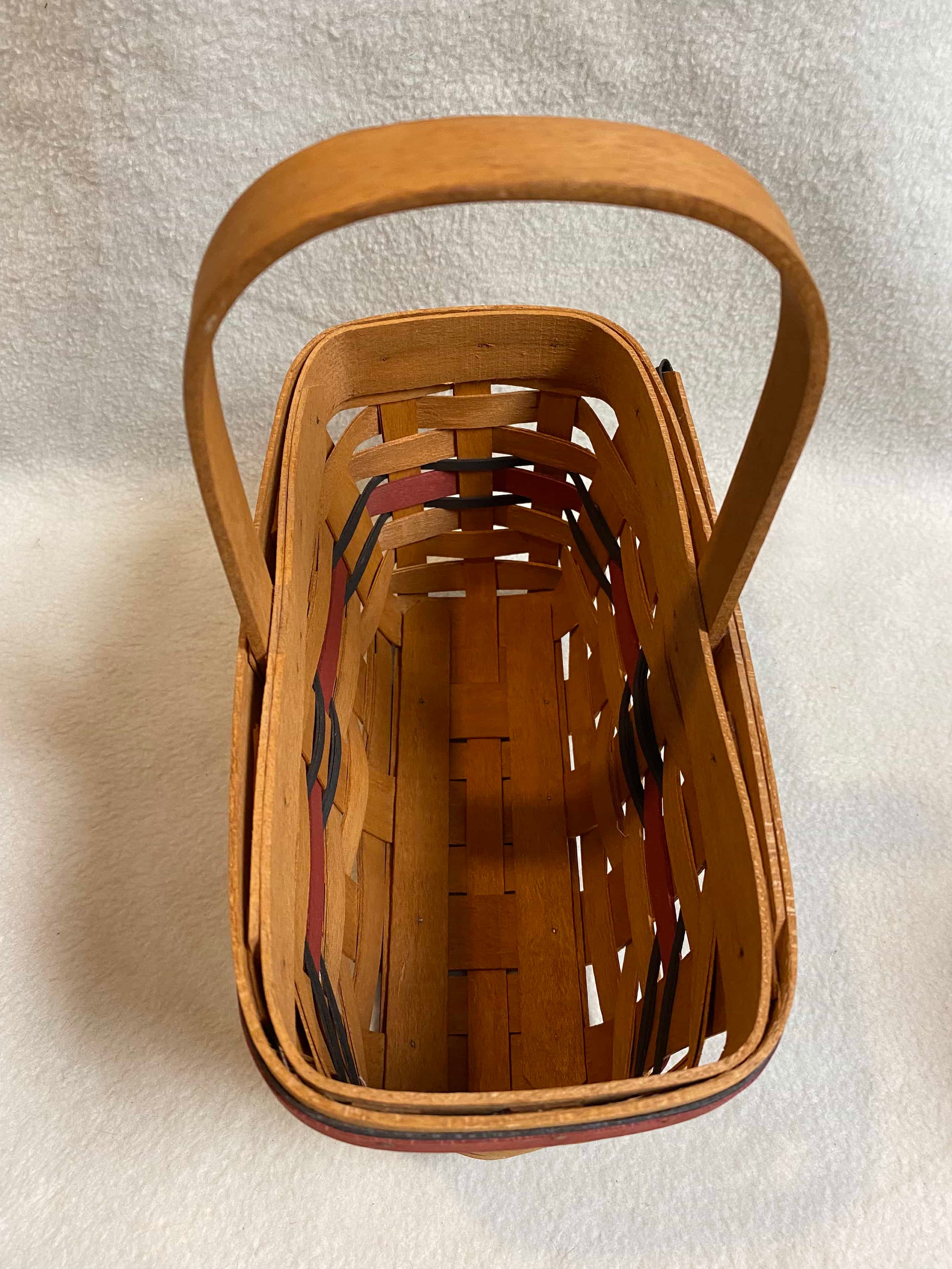 【希少】Longaberger 1994 キャンドルバスケット ライナー付 Longaberger 1994 All American Candle Basket With Handle (#B400) - Etsy