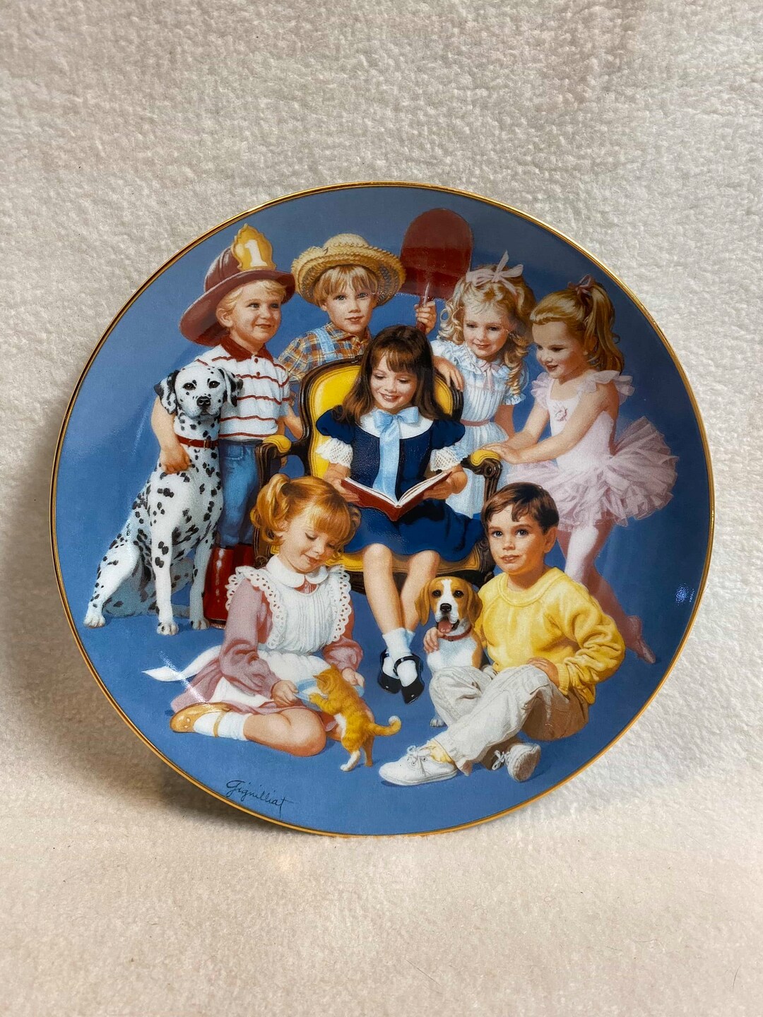 Danbury Mint Children of the Week Collector Plate Etsy