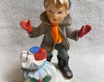 Vintage Napcoware Christmas Boy Figurine (#FIG1558)