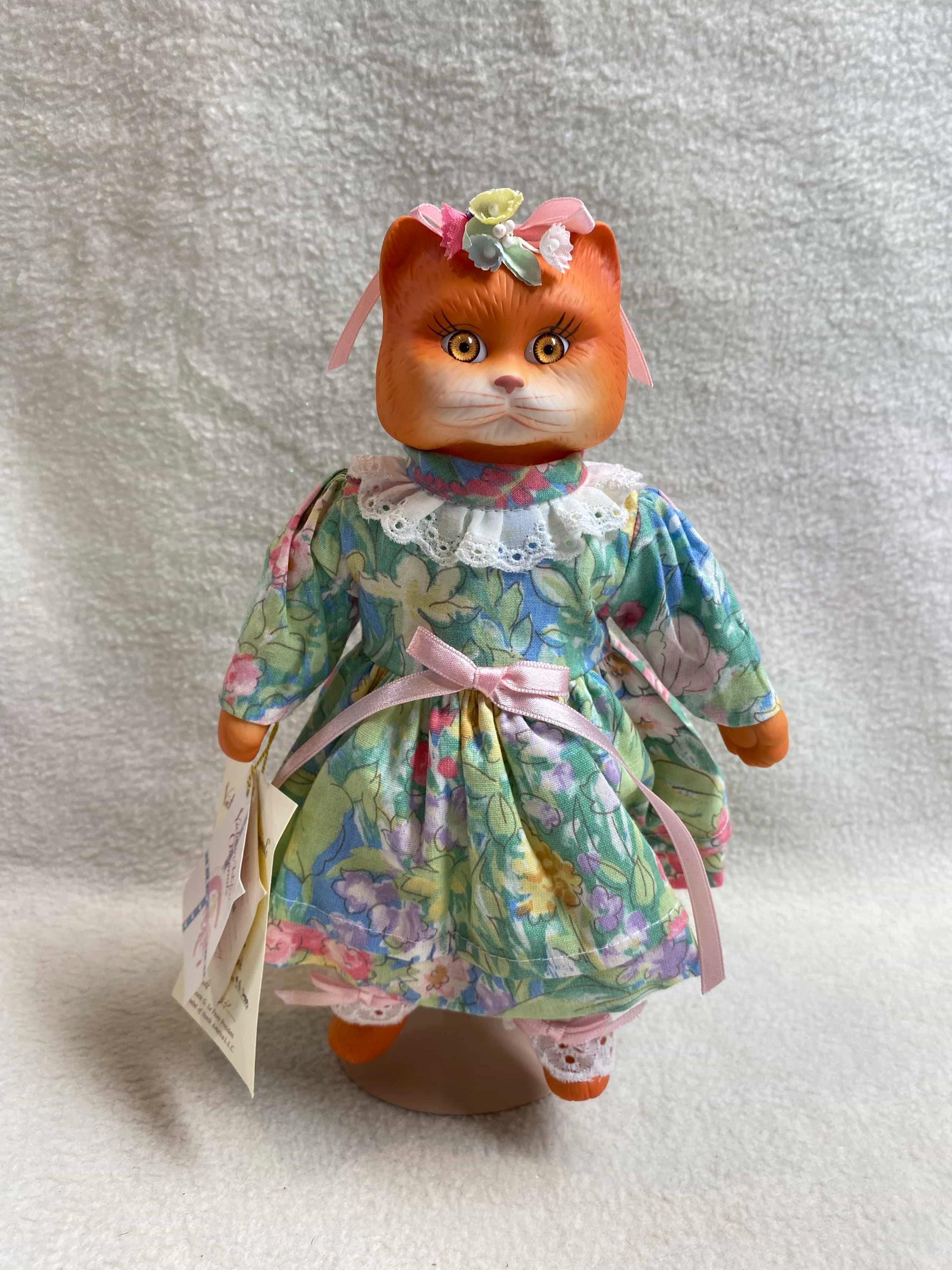Goebel ヴィンテージ ポーセリン 猫 ドール 人形 置物22cm