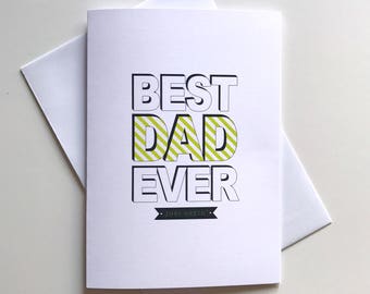 Greeting Card - Fathers Day / Best Dad Ever