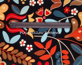 Universl Zipped Pocket Panel for ITH Bags Machine Embroidery Design. Multiple sizes