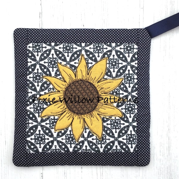 Applique Pot Holder Etsy