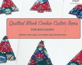 Quilted Christmas Tree ITH Embroidery Pattern for 8x11 Hoops (Digital Download)