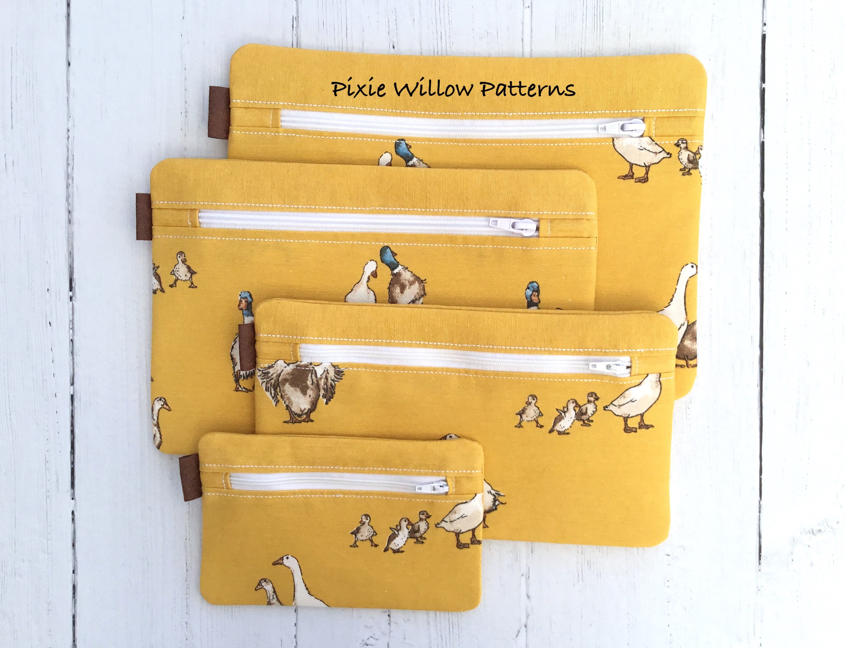 ITH Zipper Bag With Tab Tops in 4 Sizes. Machine Embroidery Etsy UK