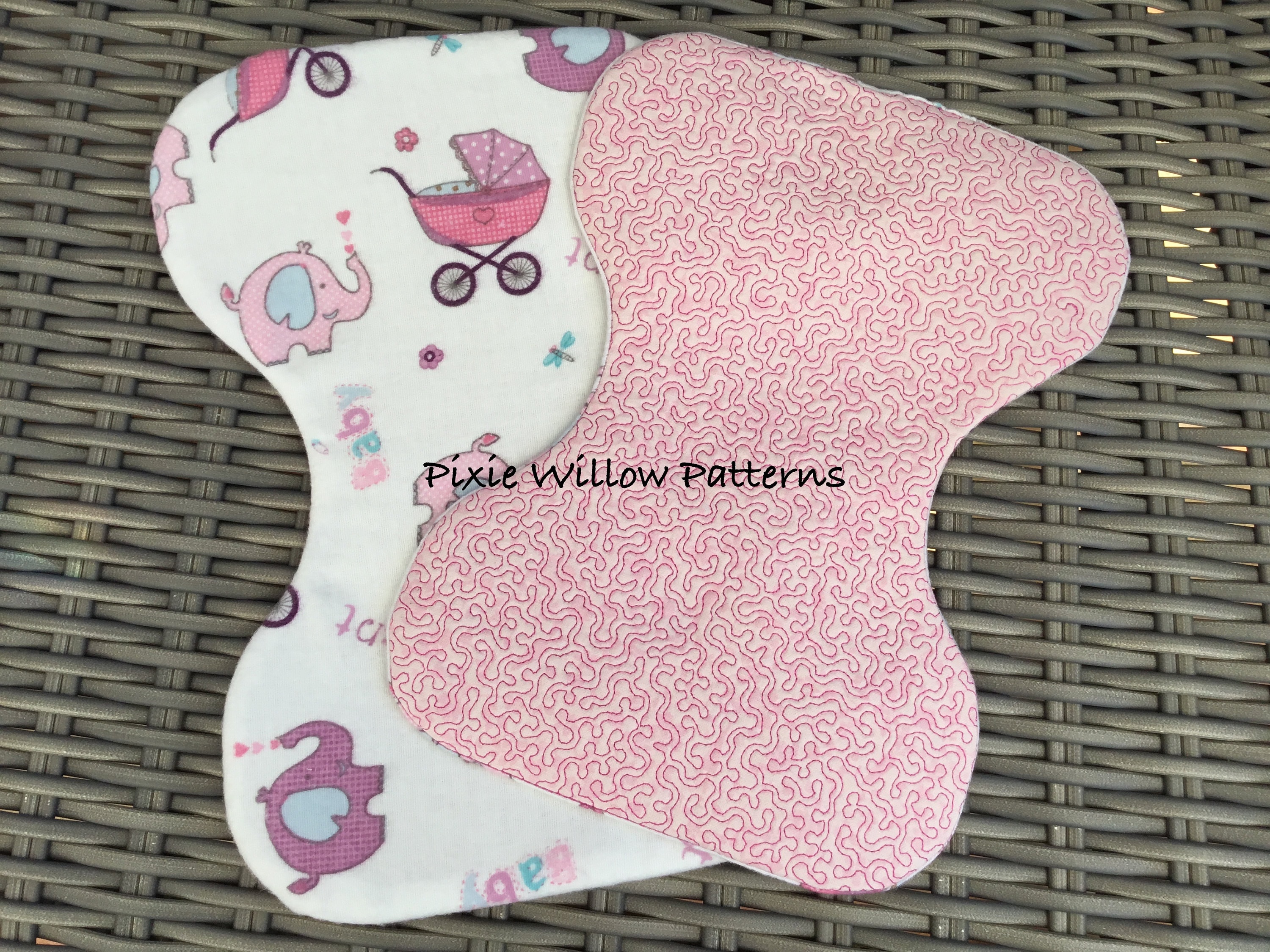 ITH Burp Cloth Machine Embroidery Pattern (7.9x11 & 8x12 Hoops) - Etsy