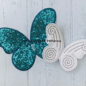 ITH Butterfly Fairy Wings pattern. Machine embroidery design for 5x7, 6x10, 7.9x11 and 9x12 hoops.