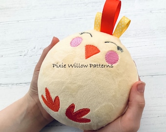 Squishy Poussin ITH Broderie Machine : Peluche de Pâques (pour les cerceaux de 4 x 4, 5 x 7 et 6 x 10)