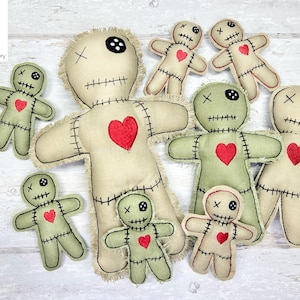 ITH Voodoo Doll Pin Cushion for 4x4, 5x7 and 7x11 Hoops. Machine Embroidery Design. image 7