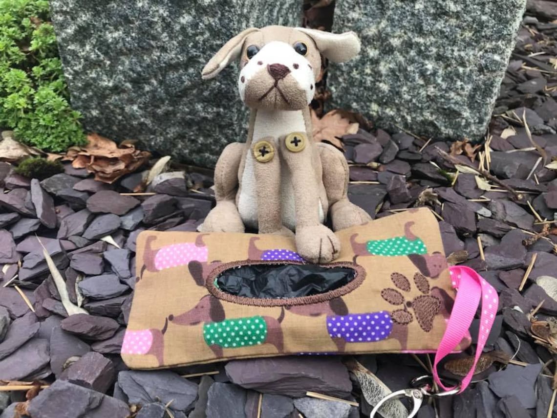 ITH Dog Poop Bag Holder. 5x7 Machine Embroidery In The Hoop Etsy