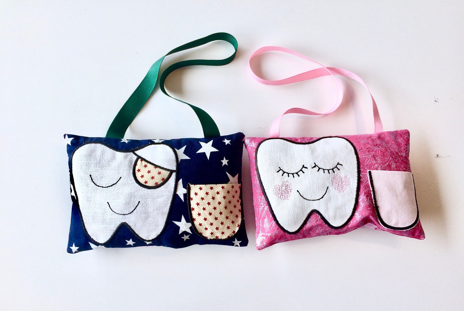 ITH Set of 2 Tooth Fairy Pillow Machine Embroidery Patterns. Etsy UK