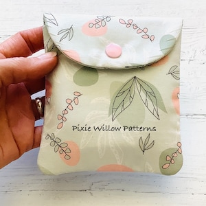 ITH Bag. Simple in the hoop bag for 8x8 hoops. Perfect for use with Reusable Make-Up pads. Machine Embroidery Patterns
