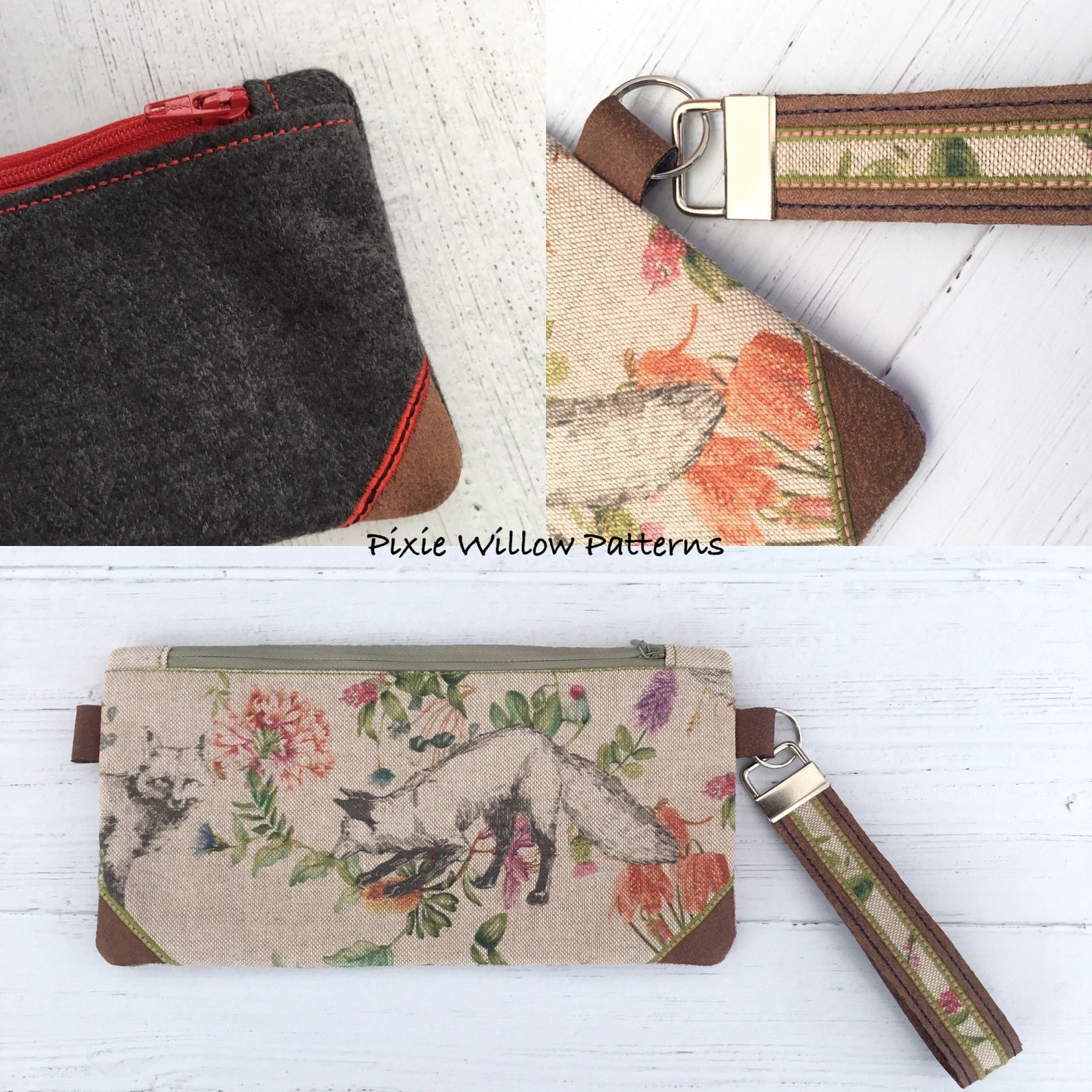 ITH Zipper Bag With Tab Tops AND Wristlet. Pattern Set. Zipper Etsy UK
