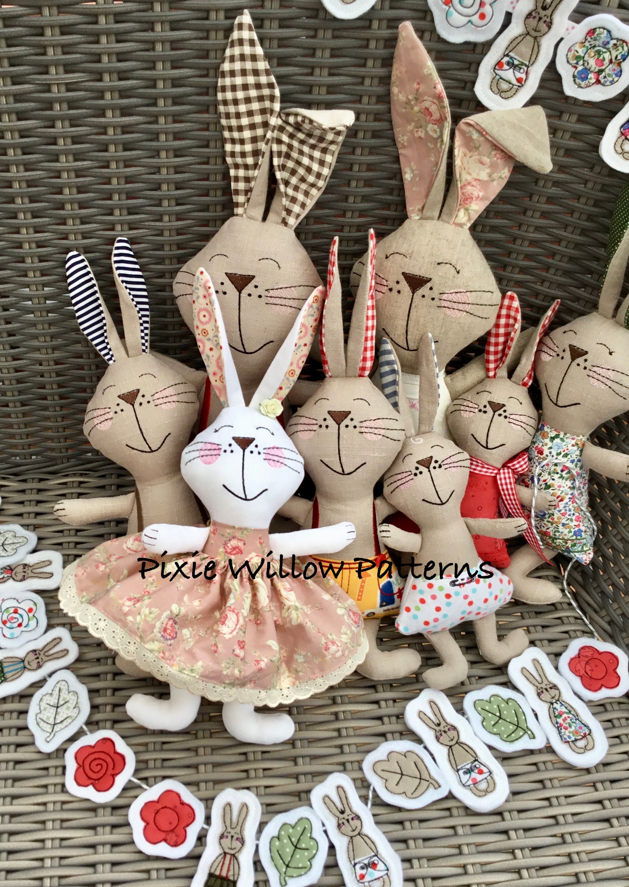 easter bunny softie pattern