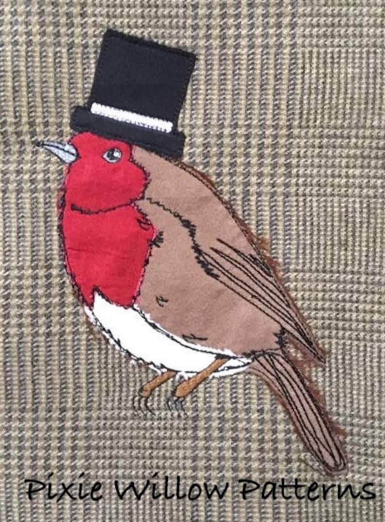 ITH Robin Zipper Bag. Fully lined, Top Closure Zipper Bag in 4 sizes for 5x7, 6x10, 7x11 and 8x12 hoops, machine embroidery design. image 9