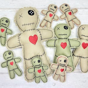 ITH Voodoo Doll Pin Cushion for 4x4, 5x7 and 7x11 Hoops. Machine Embroidery Design. image 8