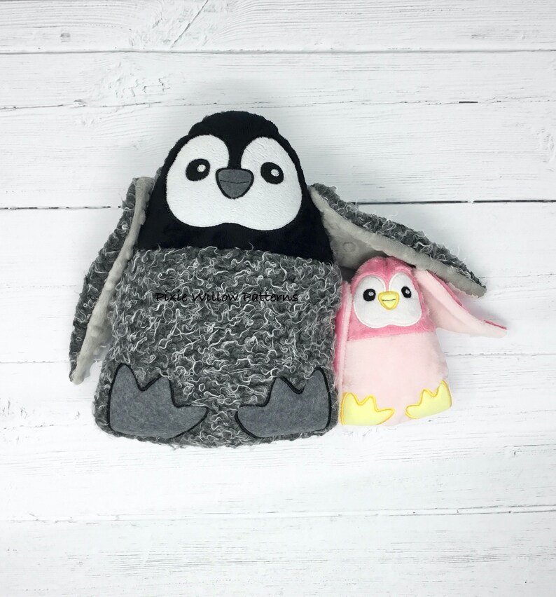 Download ITH Penguin Stuffie. In the hoop Stuffie pattern 2 5x7 | Etsy