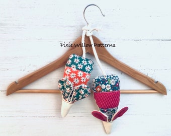 Bolsa de peluche de ratón ITH / Lavanda: Diseño de bordado a máquina de 5x7
