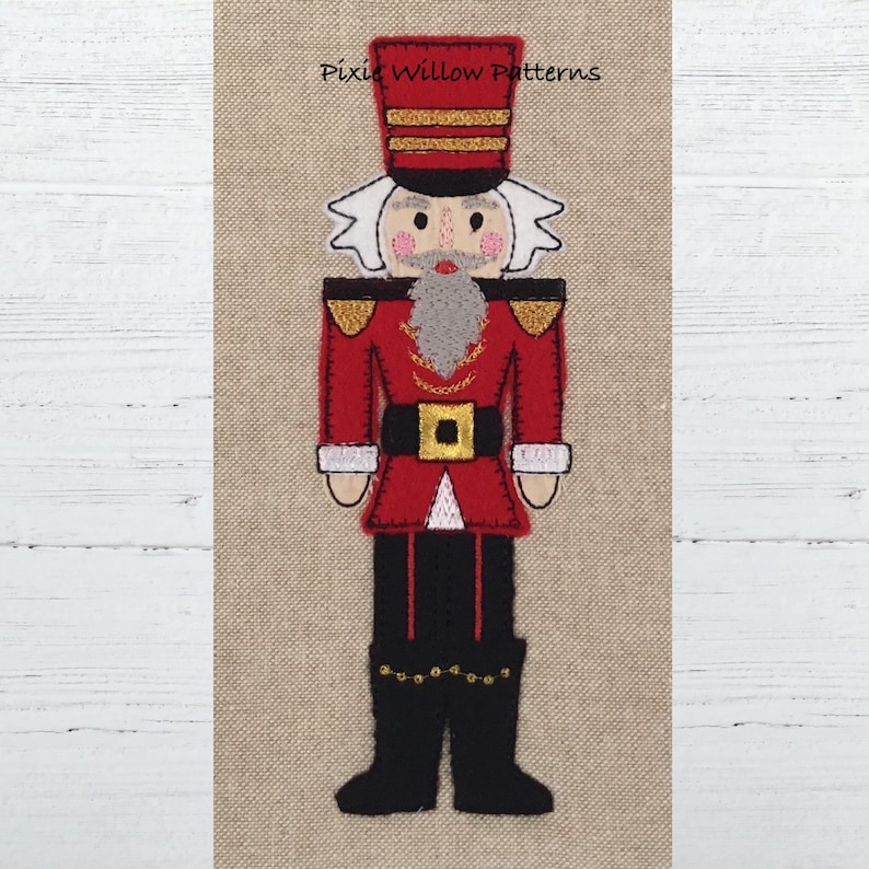 ITH 5x7 Nutcracker Applique. Set of 3 in the Hoop Nutcracker Etsy