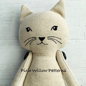 ITH Cat Stuffie. In the hoop Cat. Machine embroidery pattern for 5x7, 6x10, 7x12 and 9x12 hoops. image 7