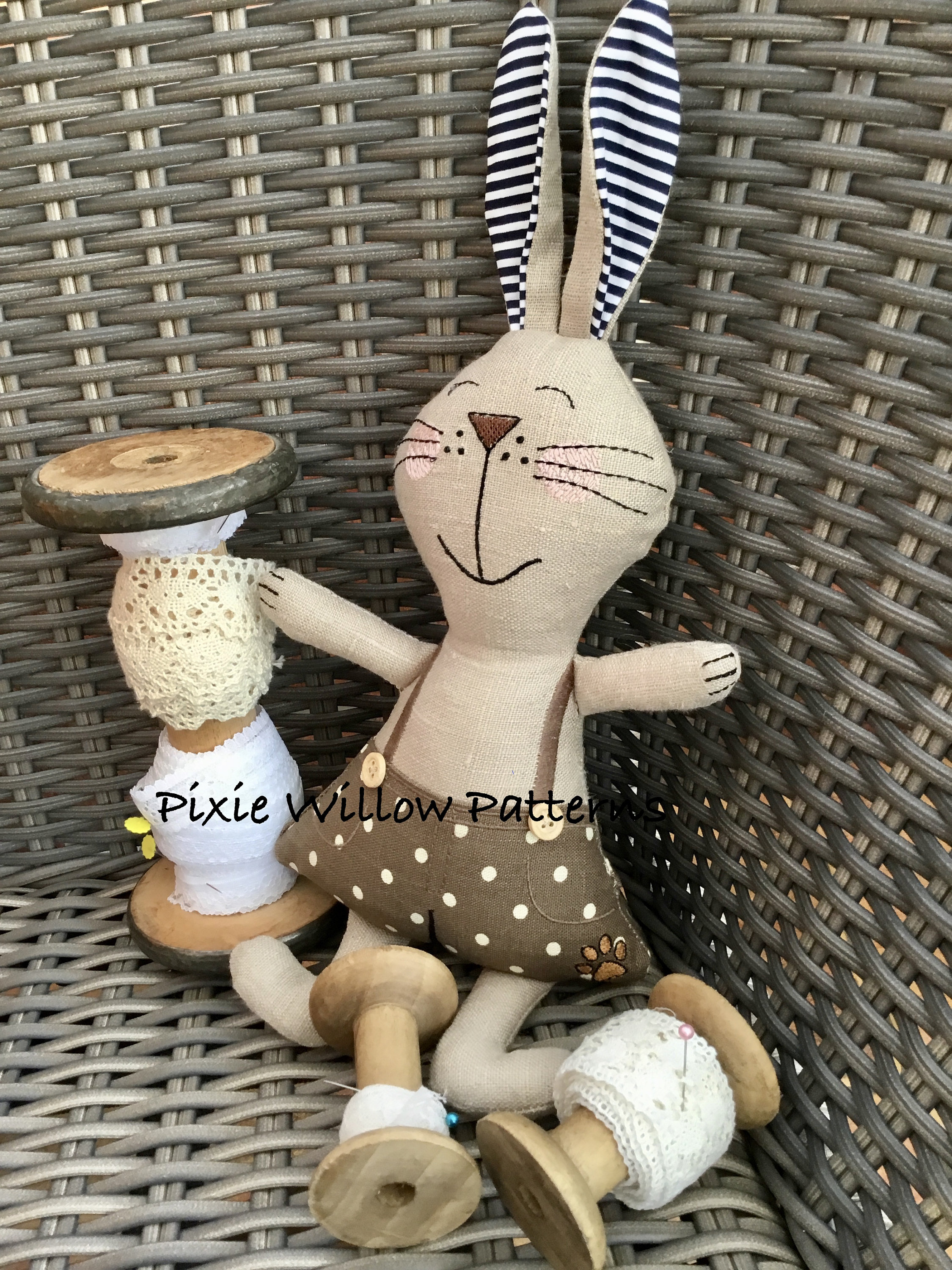 easter bunny softie pattern