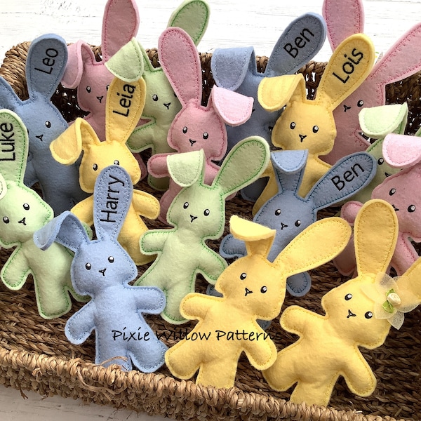 ITH Little Stuffed Bunny Muster. Stickdatei Hase Hase für 13x18 Creolen With You Tube Anleitung