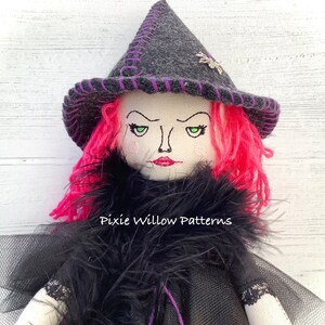 ITH Witch Doll Design. in the Hoop Machine Embroidery Pattern of a ...
