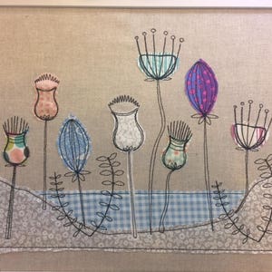 Unieke ruwe rand stoffen patroon, "strand scène" door Pixie Willow patterns-in de hoepel ontwerp-ziet eruit als gratis Motion borduurwerk