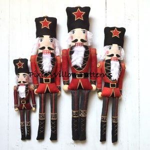 ITH Nutcracker Soldier Doll. Traditional Christmas Nutcracker design. Machine embroidery pattern for 5x7, 6x10, 7x12 and 9x12 hoops.