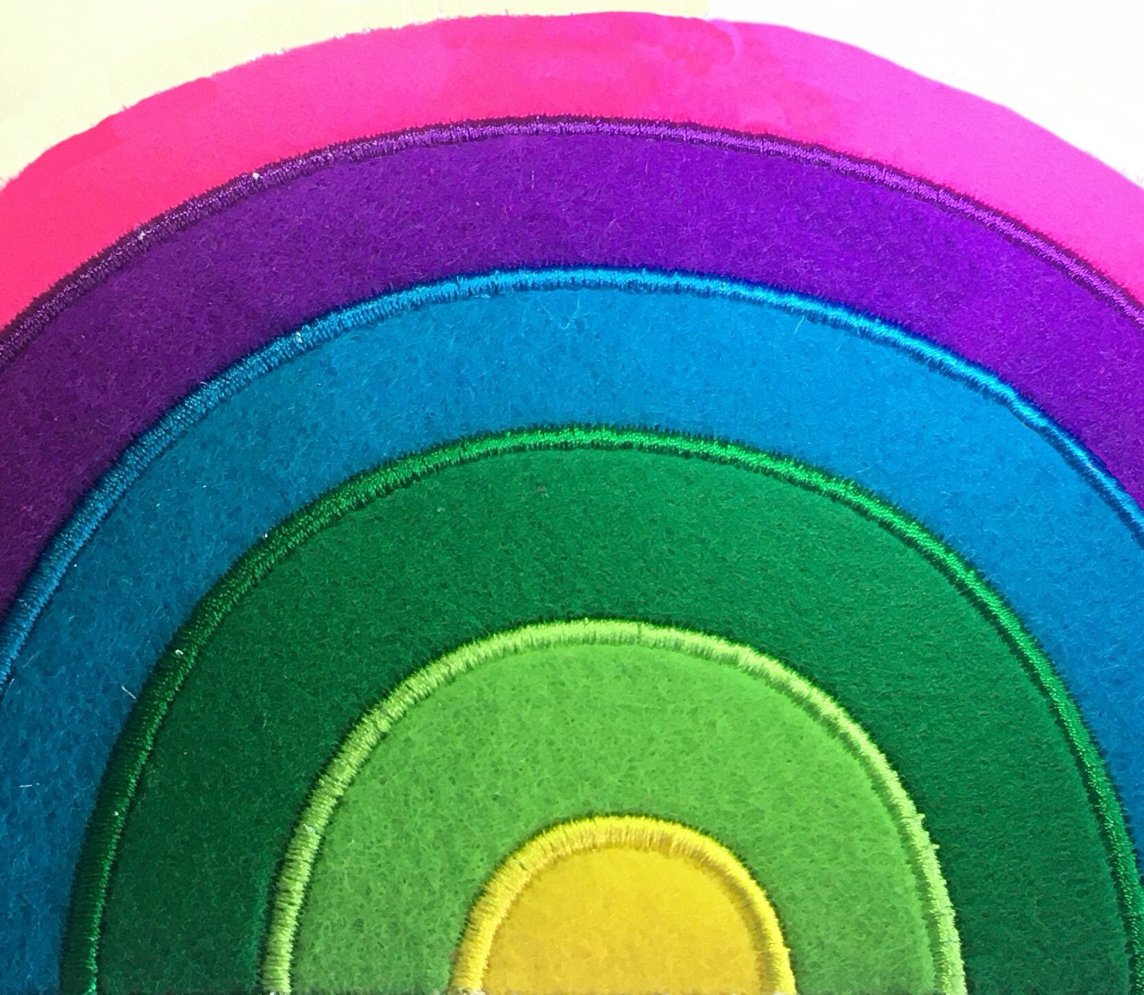 ITH Hanging Rainbow Applique. 5x7 Rainbow Garland / Bunting. Etsy