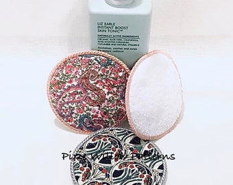 2 Patterns of ITH Re-usable Make up remover  / Exfoliating pad heart and circle shapes. Machine Embroidery pattern by Pixie Willow Patterns