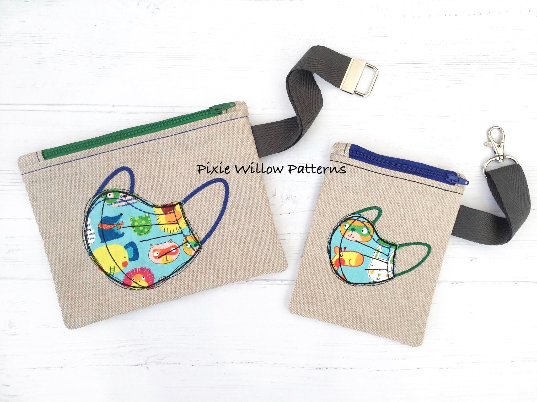in the hoop zipper pouch