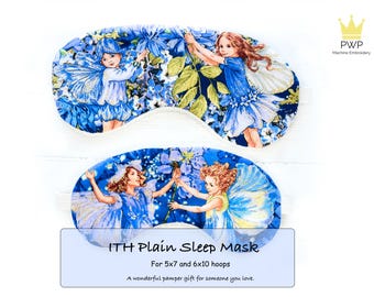Embroidery Sleep Mask Pattern: In-the-Hoop Design (5x7, 6x10) (PDF Pattern)