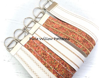 Set of 5 Wrist Strap Patterns: In the Hoop Wristlets, Machine Embroidery designs