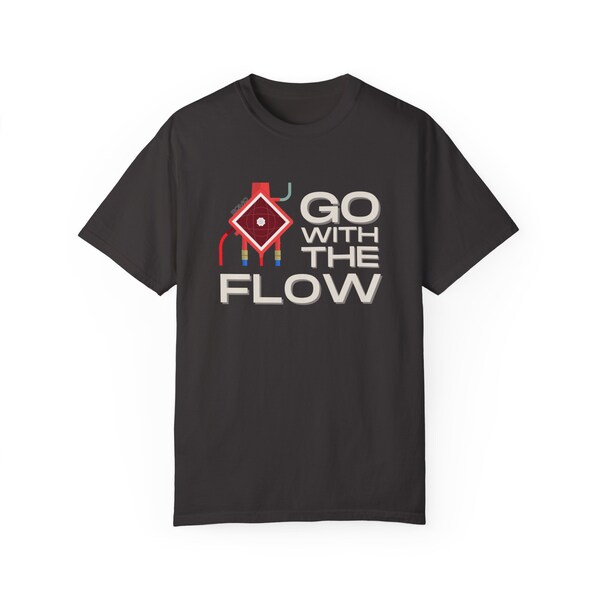 Go With The Flow ECMO Shirt, Extracorporeal Membrane Oxygenation, Life Support T-Shirt, Specialists, Oxygen Shirt