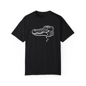 ŁZY ALLIIGATORA, Beyoncé Cowboy Carter Tour Apparel, Crocodile Graphic Unisex T-shirt Casual Wear, Alligator Tears, Letni styl