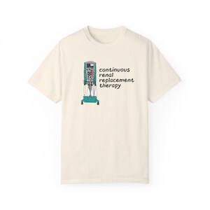 T-shirt unisex per terapia sostitutiva renale continua, maglietta CRRT, regalo per ospedale, apprezzamento infermieristico, maglietta per assistenza ai pazienti, abbigliamento per dialisi