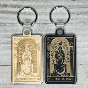 2 | The High Priestess Tarot Card Keychain | Major Arcana | Divination