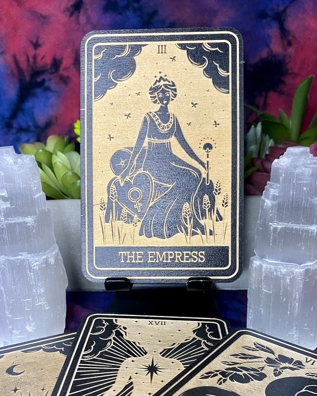 3 | the Empress Tarot Card | Major Arcana | Mystic Wooden Major Arcana ...