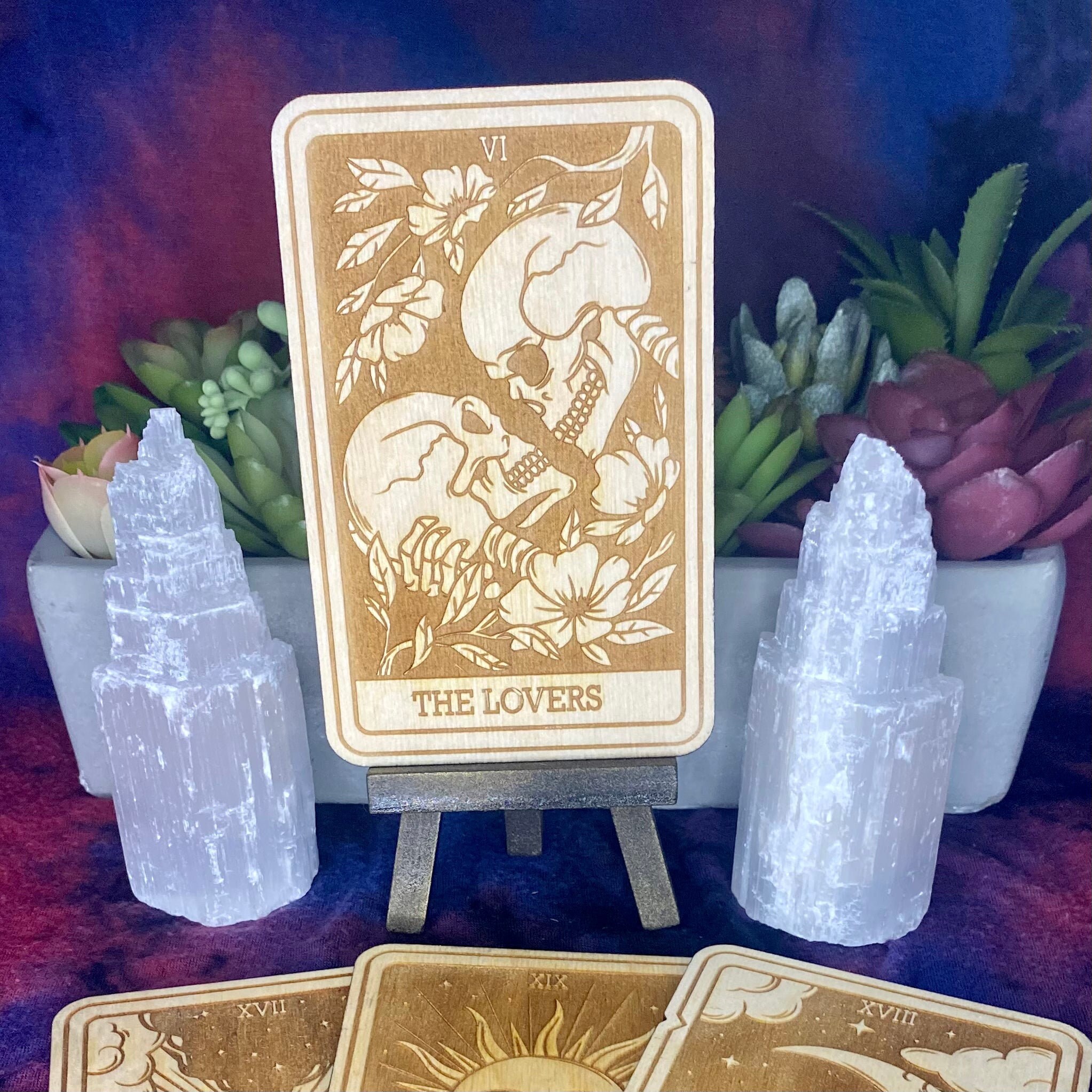 6 | the Lovers Tarot Card | Major Arcana | Mystic Wooden Major