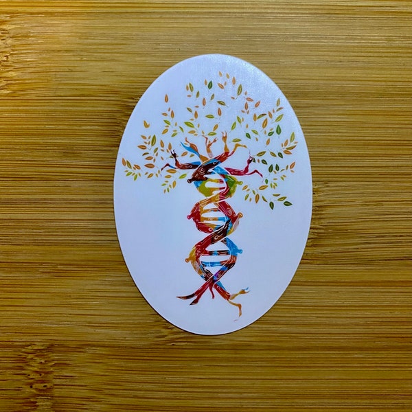 DNA Tree  Sticker / Magnet