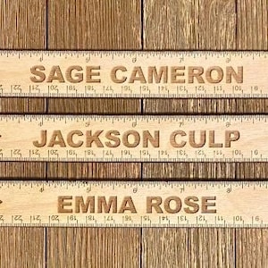 Custom Personalized Ruler for Kids School Gift | Back to School Gift | Measuring Ruler | Personalized Craft Supplies | Teacher Gift