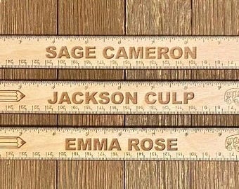 Custom Personalized Ruler for Kids School Gift | Back to School Gift | Measuring Ruler | Personalized Craft Supplies | Teacher Gift