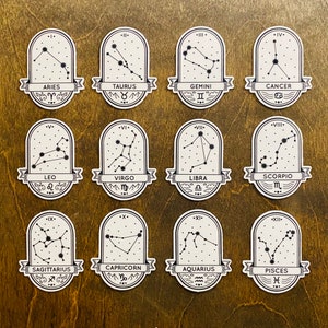 Zodiac Sign Stickers ( Individual or Set )