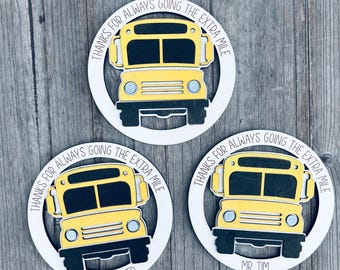 School Bus Driver Gift | Custom School Bus Driver Magnet | Bus Driver Appreciation Gift | Gift For Bus Drivers | End Of Year Gifts