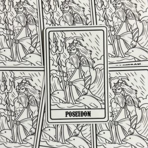 Poseidon Sticker Poseidon Sticker | Poseidon Magnet - Etsy