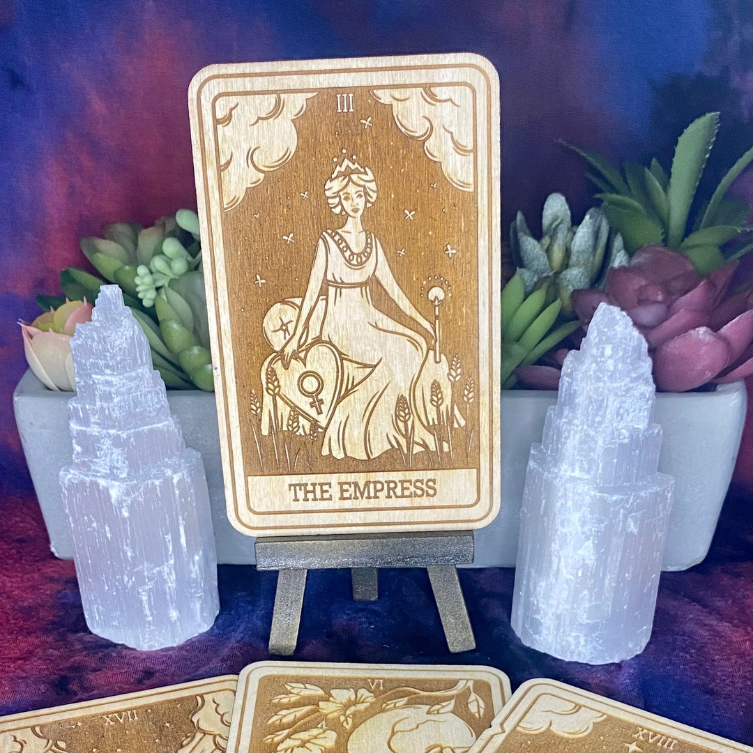 3 | the Empress Tarot Card | Major Arcana | Mystic Wooden Major Arcana ...