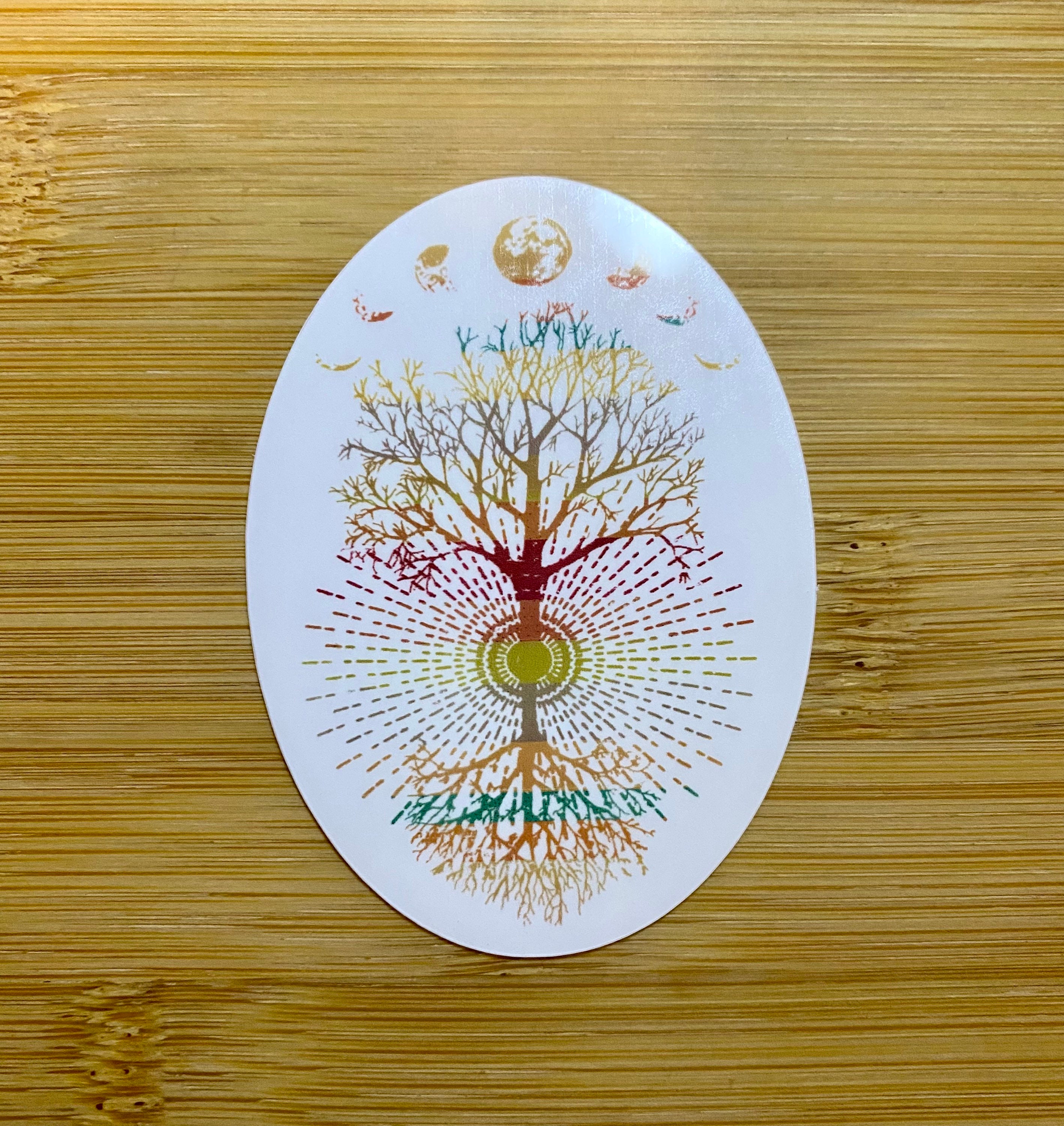 Wie oben so unten Baum des Lebens Mondphase Aufkleber / Etsy