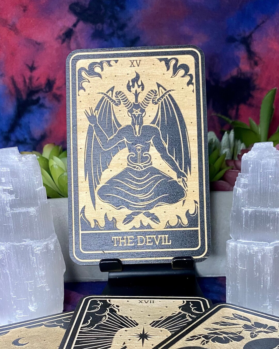 15 The Devil Tarot Card Major Arcana Mystic Wooden Major Arcana 15 The Devil Tarot Card Major Arcana Mystic Wooden Major Arcana