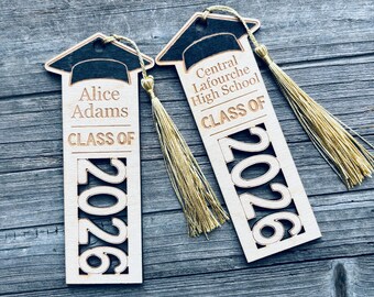 Graduation Bookmark with Tassel | Class of 2026 | Class of Any Year | High School Senior Grad Gift | Class of 2027 | Kindergarten Graduation